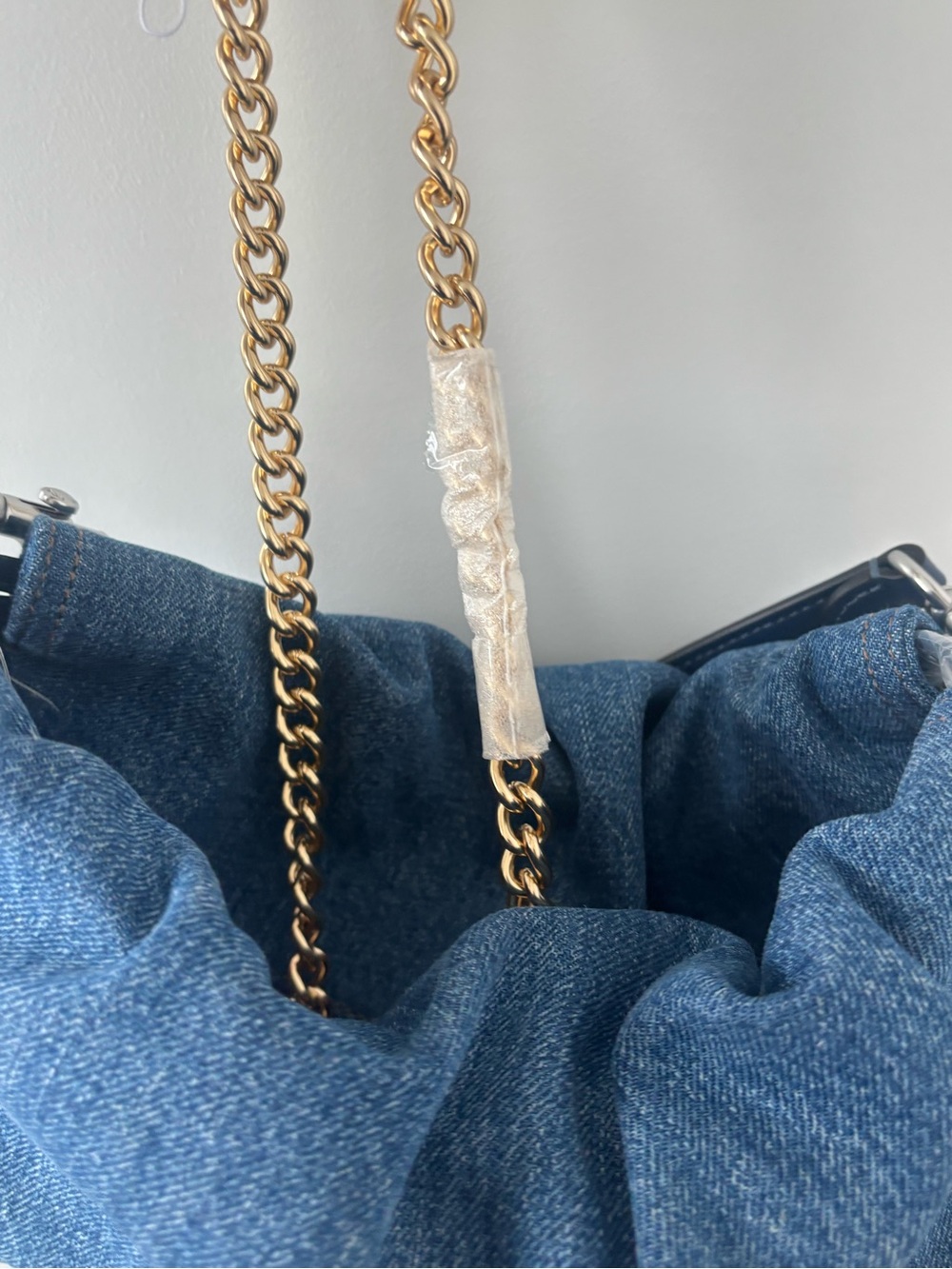 NWT Coach Faye Denim Blue Shoulder Bag - Picture 6 of 8